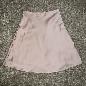 Express Satin midi skirt